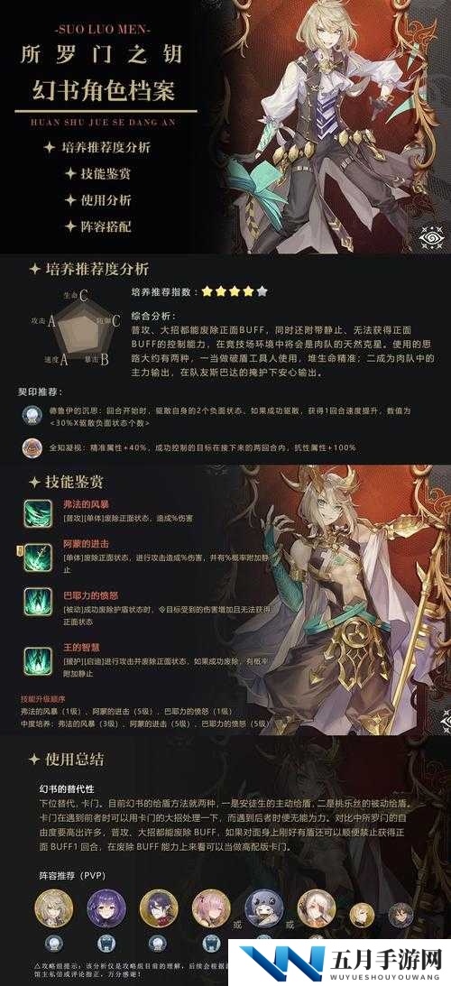 幻书启世录中庇护角色众多，哪个才是最佳选择呢？