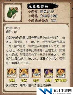 烟雨江湖龙象般若功十重属性究竟如何？深度解析带你一探究竟